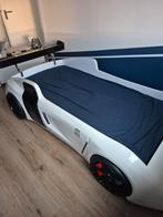 Race autobed met verlichting (klusproject), Ophalen, Gebruikt, 70 tot 85 cm, Lattenbodem