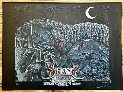 Swans Concertposter 2012 – Gesigneerd & Gelimiteerd (9/30), Verzamelen, Muziek, Artiesten en Beroemdheden, Gebruikt, Poster, Artwork of Schilderij