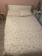 Gratis Bed 140x200 inclusief lattenbodem (al gedemonteerd), Huis en Inrichting, Slaapkamer | Bedden, Ophalen, Gebruikt, Wit, Tweepersoons