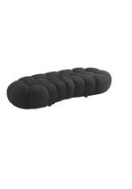 OHNO Furniture Montreal - Bubbel Bank - Zwart, Ophalen of Verzenden, Nieuw, Rechte bank, Stof