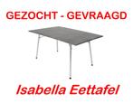 GEZOCHT/GEVRAAGD - Isabella Camping - EETTAFEL - 80x120, Zo goed als nieuw, Campingtafel