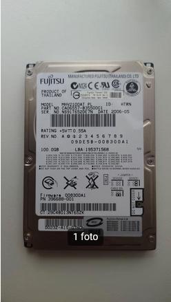 ZGAN Fujitsu 100GB 2,5" IDE laptop harddisk, Computers en Software, Harde schijven, Zo goed als nieuw, Laptop, Intern, HDD, IDE