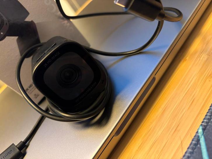 Anker C200 Powerconf Webcam - 2K HD, Computers en Software, Webcams, Zo goed als nieuw, Bedraad, ChromeOS, Monitorclip, Ophalen of Verzenden