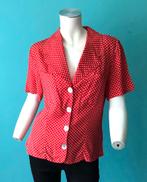 Apart blouse rood met witte polka dot maat 38, Kleding | Dames, Maat 38/40 (M), Ophalen of Verzenden, Zo goed als nieuw, Rood