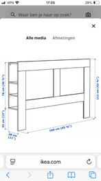 Brimnes hoofdeinde met berging, Ophalen, Gebruikt, 65 cm of meer, 70 cm of meer