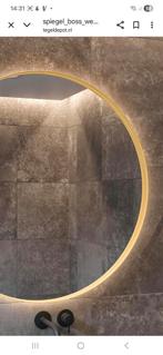 NIEUWE badkamer spiegel rond 1.00 cm goud LED verlichting, Huis en Inrichting, Woonaccessoires | Spiegels, Ophalen, 100 tot 150 cm