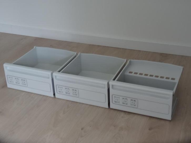 3x vrieslade / diepvrieslade / diepvriesbak, z.g.a.n., Witgoed en Apparatuur, Onderdelen en Toebehoren, Zo goed als nieuw, Ophalen
