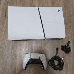 PS5 Slim + FIFA 25 - Zo goed als nieuw!, Spelcomputers en Games, Spelcomputers | Sony PlayStation 5, Zo goed als nieuw, Playstation 5