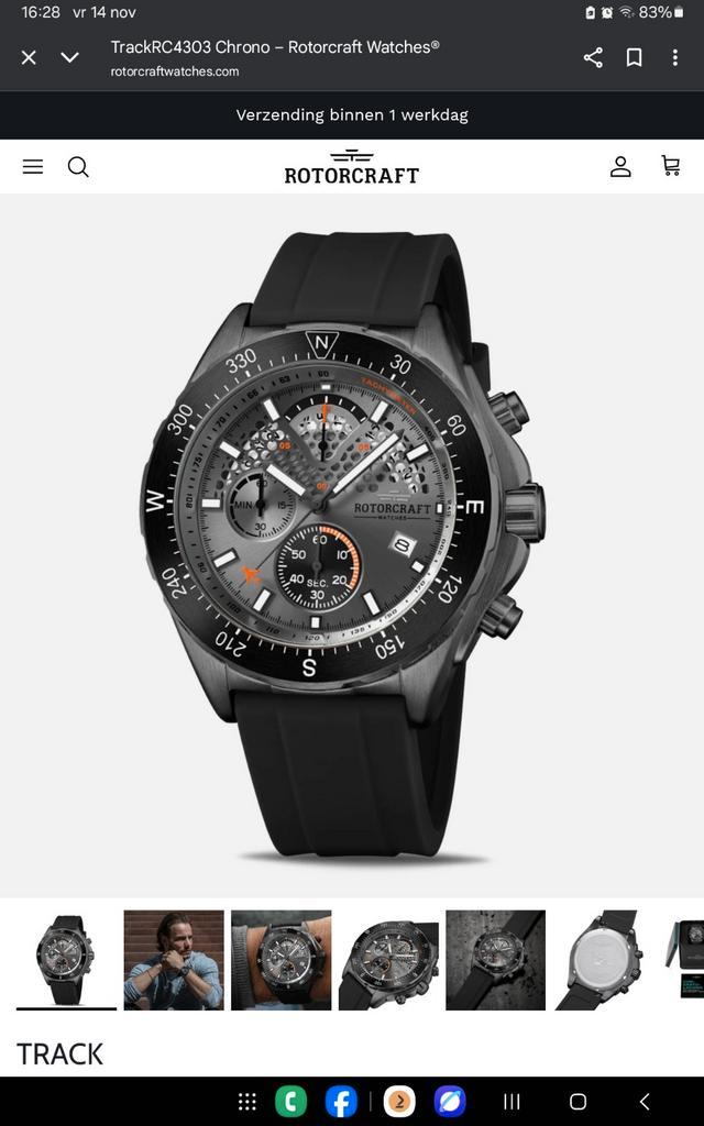 Rotorcraft Horloge - Nieuw serie 4303 en 4302 nieuw in verpa, Sieraden, Tassen en Uiterlijk, Horloges | Heren, Nieuw, Polshorloge