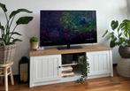 TV-meubel MARKSKEL JYSK | wit + eiken | 160 cm, Ophalen, 150 tot 200 cm, Zo goed als nieuw, Minder dan 100 cm