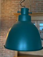Groene Metalen Hanglamp, Ophalen, Gebruikt, Metaal, Minder dan 50 cm