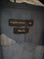 Angelo Litrico slim fit overhemd maar 40, Kleding | Heren, Overhemden, Ophalen of Verzenden, Zo goed als nieuw, Blauw, Halswijdte 39/40 (M)