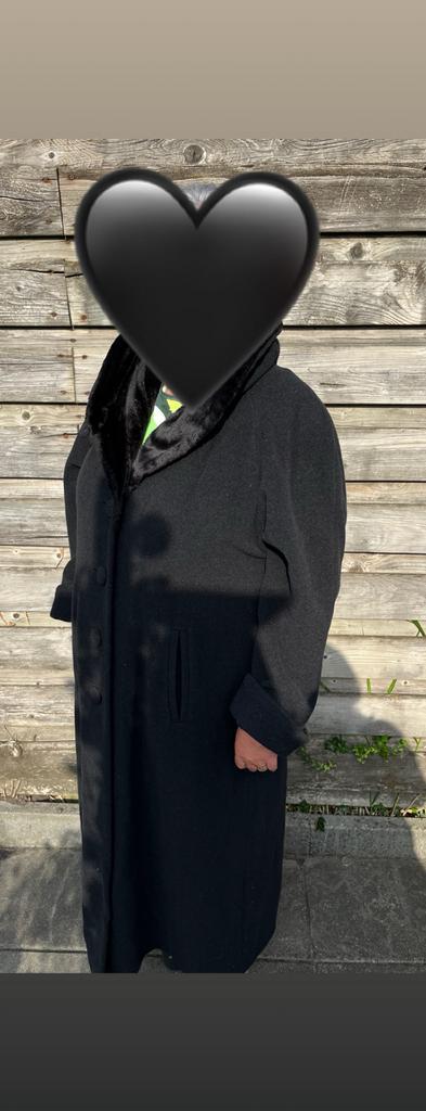 Damo DONNA cashmere jas Zwart, Kleding | Dames, Jassen | Winter, Gedragen, Maat 42/44 (L), Zwart, Ophalen of Verzenden