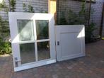 hardhouten deelbare voordeur, Ophalen, Gebruikt, 80 tot 100 cm, Buitendeur