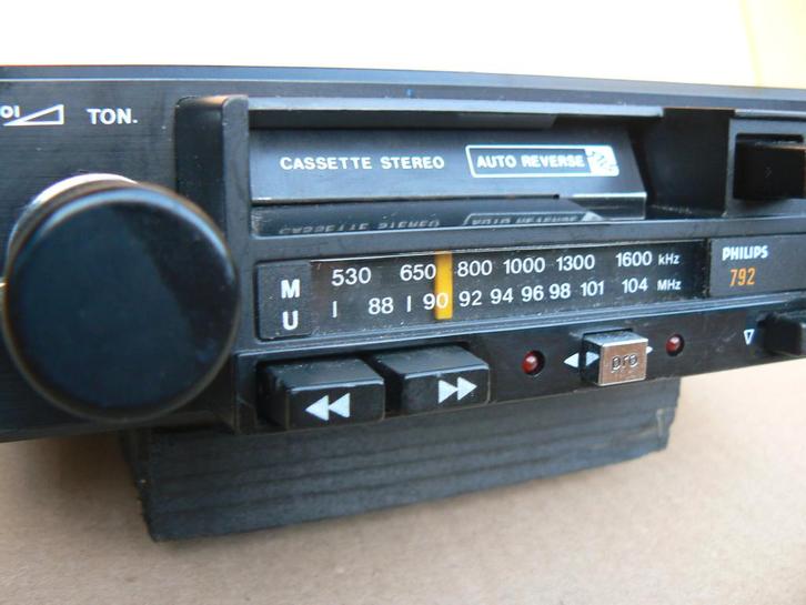 Autoradio-cassette Philips 792, Auto diversen, Autoradio's, Zo goed als nieuw, Ophalen of Verzenden
