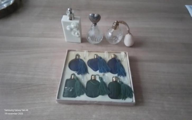 Vintage Parfumflesjes Set van 5 flesjes, Verzamelen, Parfumverzamelingen, Gebruikt, Parfumfles, Ophalen of Verzenden