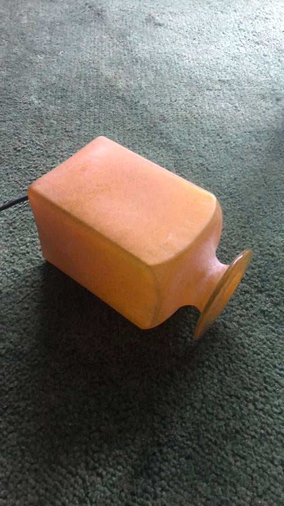 Hala lamp, Huis en Inrichting, Lampen | Tafellampen, Gebruikt, Minder dan 50 cm, Glas, Ophalen of Verzenden