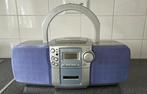 Goed werkende JVC RC-BZ5LB draagbaar radio CD Cassette, Ophalen of Verzenden, Zo goed als nieuw, Radio, Met cd-speler