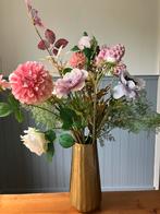 Vaas met kunstbloemen, Ophalen of Verzenden, Zo goed als nieuw