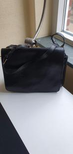 ZWART LEREN SCHOUDERTAS MERK OMY- BAG AMSTERDAM., Sieraden, Tassen en Uiterlijk, Tassen | Schoudertassen, Ophalen of Verzenden