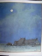 Maanverlichte nacht Anton pieck, Antiek en Kunst, Kunst | Litho's en Zeefdrukken, Verzenden