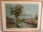 Schoolplaat Oude Pekela, Antiek en Kunst, Antiek | Schoolplaten, Ophalen, Aardrijkskunde