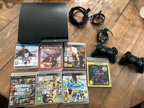 Zeer complete playstation 3 met veel spellen en controllers, Spelcomputers en Games, Spelcomputers | Sony PlayStation 3, Zo goed als nieuw
