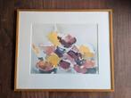 2 mooie abstracte aquarel stillevens - Jeanne Verheugt ('89), Antiek en Kunst, Ophalen