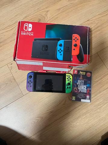 Nintendo Switch V2 + Just Dance (met doos) beschikbaar voor biedingen