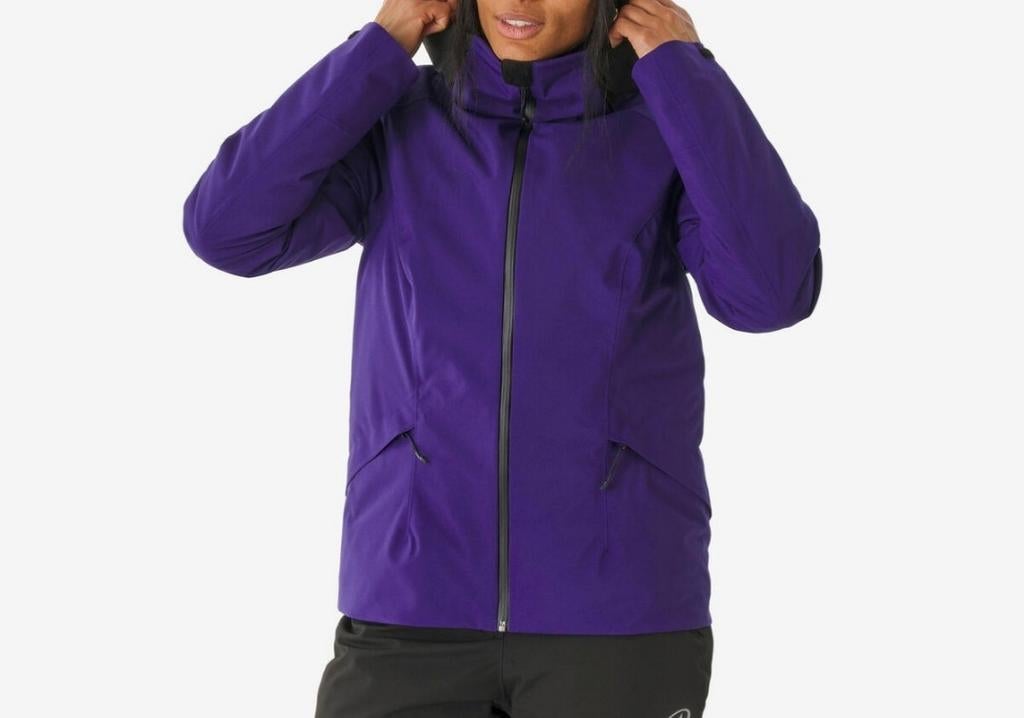 Ski snowboard jas kleding dames, Kleding | Dames, Jassen | Winter, Ophalen of Verzenden, Zo goed als nieuw, Maat 38/40 (M), Paars