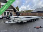Henra plateauwagen XXL 703x248 3 asser 3500KG NETJES 2022, Auto diversen, Aanhangers en Bagagewagens, Gebruikt