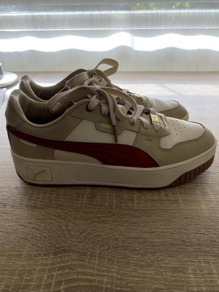 Puma (Carina Street?) sneakers, maat 41, Kleding | Dames, Schoenen, Zo goed als nieuw, Sneakers of Gympen, Beige, Ophalen of Verzenden