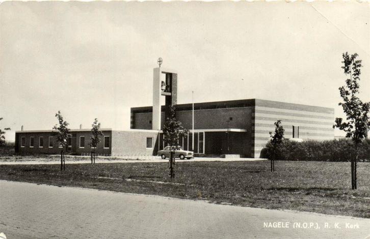 Nagele [N.O.P.], R.K. Kerk - ongelopen, Verzamelen, Ansichtkaarten | Nederland, Ongelopen, Noord-Brabant, Voor 1920, Ophalen of Verzenden