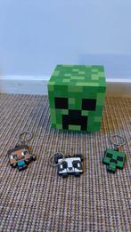 Minecraft lamp met geluid en sleutelhangers, Ophalen of Verzenden, Zo goed als nieuw, Jongen of Meisje