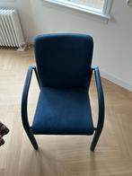 4 Leolux Cimaronne eetkamerstoelen, Huis en Inrichting, Stoelen, Ophalen, Overige materialen, Gebruikt, Blauw