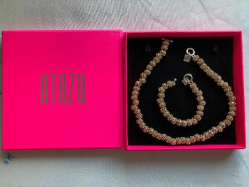 OTAZU sieraden set Ketting en Armband (goud-zilver) beschikbaar voor biedingen