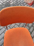 Oranje vintage stoel met armleuningen, Ophalen, Gebruikt, Overige kleuren, Vintage