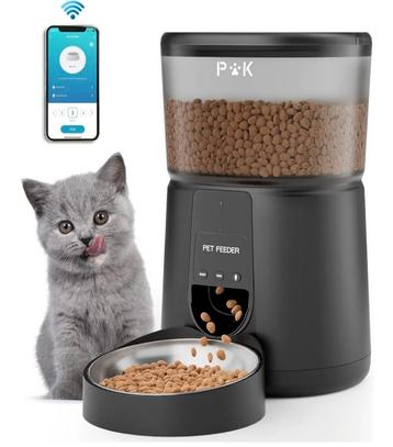 Automatisch kattenvoer robot via telefoon connectie mogelijk beschikbaar voor biedingen