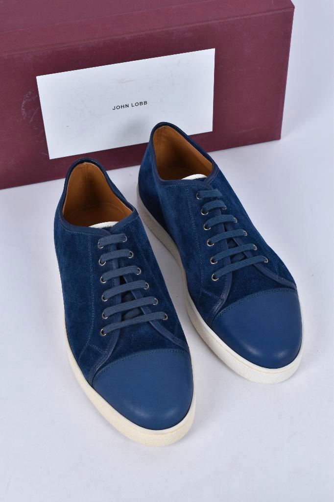 SALE! Nieuw John Lobb sneakers Levah suede leer 9  - 43, Kleding | Heren, Schoenen, Nieuw, Sneakers of Gympen, Blauw, Ophalen of Verzenden