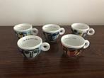 Illy collection 1994 set van 5 kopjes tasjes, Huis en Inrichting, Ophalen of Verzenden, Zo goed als nieuw, Overige stijlen, Kop(pen) en/of Schotel(s)