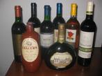 Acht verschillende oude flessen wijn., Verzamelen, Wijnen, Overige gebieden, Nieuw, Ophalen of Verzenden, Rode wijn