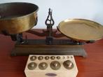 Antieke weegschaal Force 5 kg, incl. gewichten, Antiek en Kunst, Ophalen