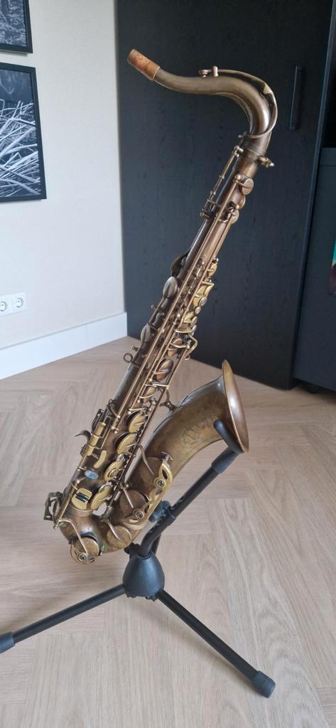 Vintage Tenor Saxofoon – Speelklaar!, Muziek en Instrumenten, Blaasinstrumenten | Saxofoons, Zo goed als nieuw, Tenor, Ophalen of Verzenden