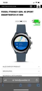 Fossil smartwatch gen 4 FTW4021, Sieraden, Tassen en Uiterlijk, Smartwatches, Android, GPS, Ophalen of Verzenden, Zo goed als nieuw