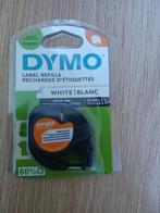DYMO LetraTag Witte Iron-On Label Refill 12mm x 2m, Computers en Software, Labelprinters, Ophalen of Verzenden, Nieuw, Etiket