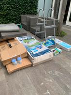 Zwembad Bestway 282x196x84 incl. veel accessoires, Ophalen, 80 tot 120 cm, Opzetzwembad, 200 tot 400 cm