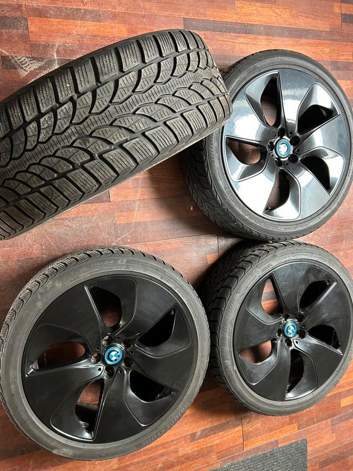 Steek 5 x 112 BMW i8 of i3 OEM BMW Zwart met nette banden, Auto-onderdelen, Banden en Velgen, Banden en Velgen, Winterbanden, 20 inch