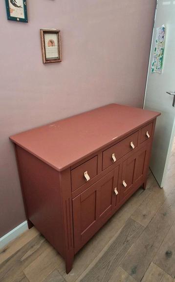 UNIQUES Vintage commode ladenkast babykamer leren handgreep beschikbaar voor biedingen