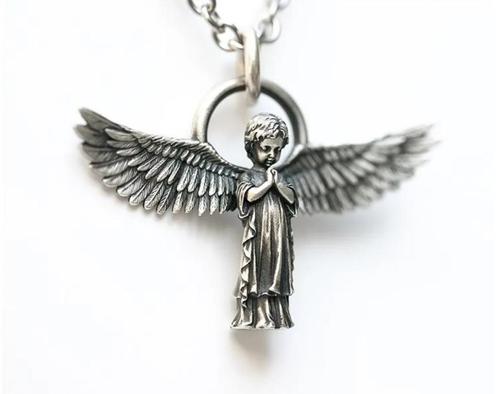 Engel Ketting / Sieraad Katholieke Christelijke Bijbelse, Sieraden, Tassen en Uiterlijk, Kettingen, Nieuw, Zilver, Verzenden