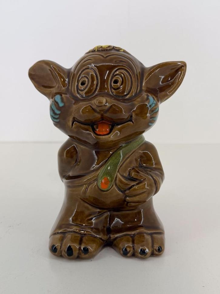 Vintage spaarpot “Fantasiefiguur” – Italië, Verzamelen, Spaarpotten, Overige thema's, Ophalen of Verzenden